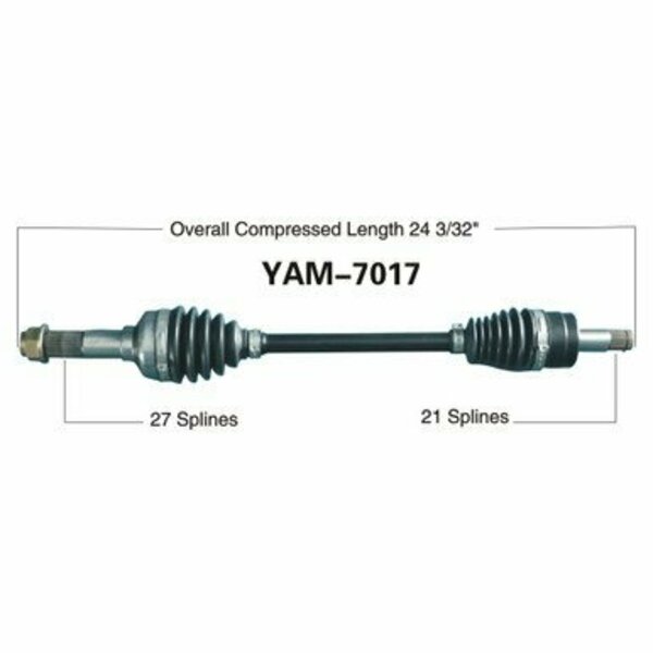 Wide Open OE Replacement CV Axle for YAM FRONT L YXR45F/YXR66F RHINO YAM-7017